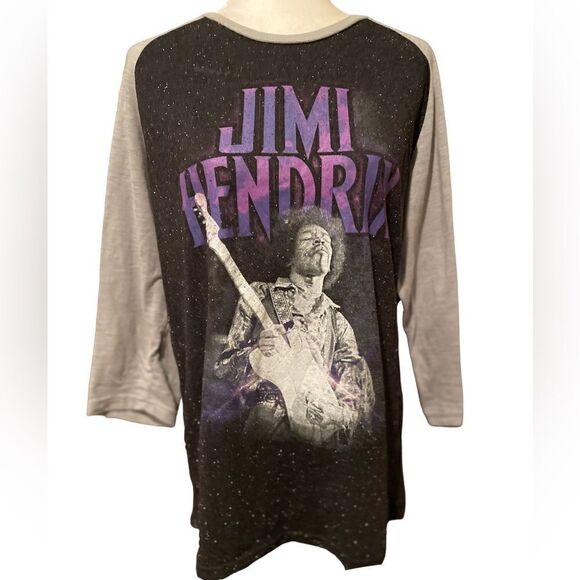 Jimi Hendrix T Shirt Size XL Grey & Black - Picture 1 of 11